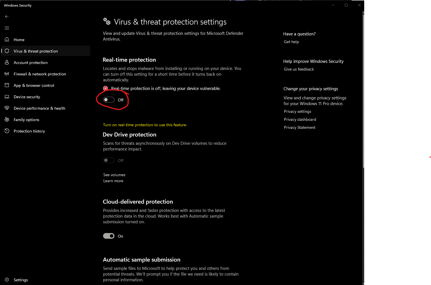 Real-Time Protection